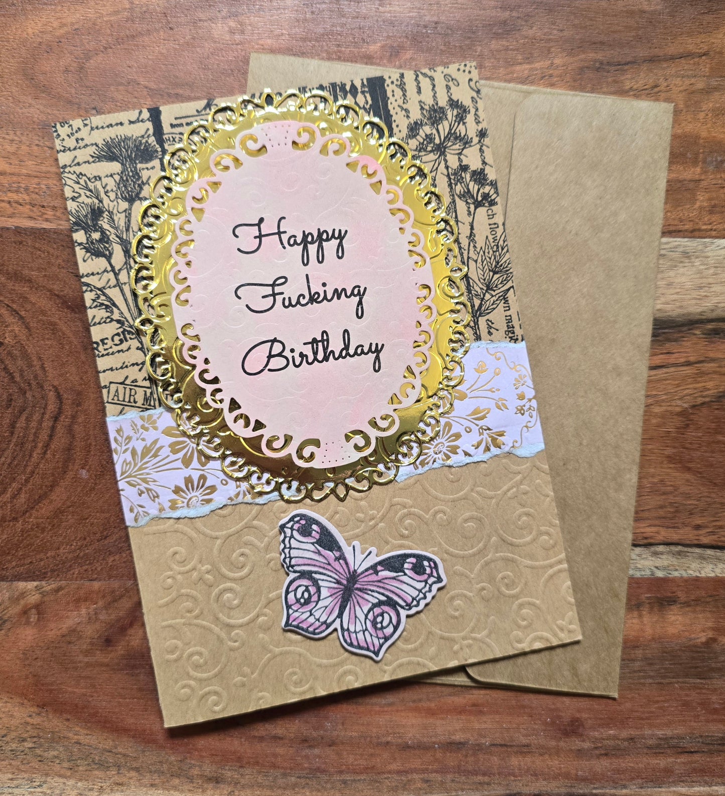 Happy F*cking Birthday (Handmade Greeting Card)