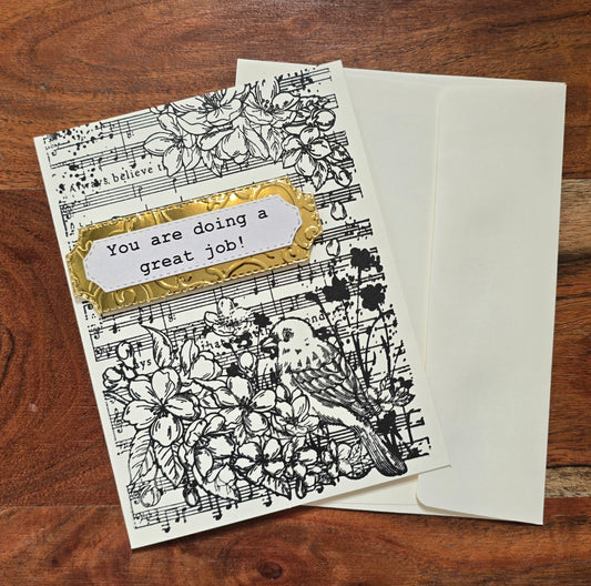 You are doing a great job! (Handmade Greeting Card)