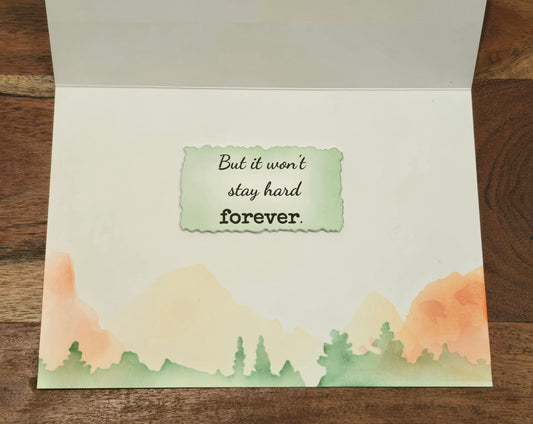 Life is like a wiener...(Handmade Greeting Card)