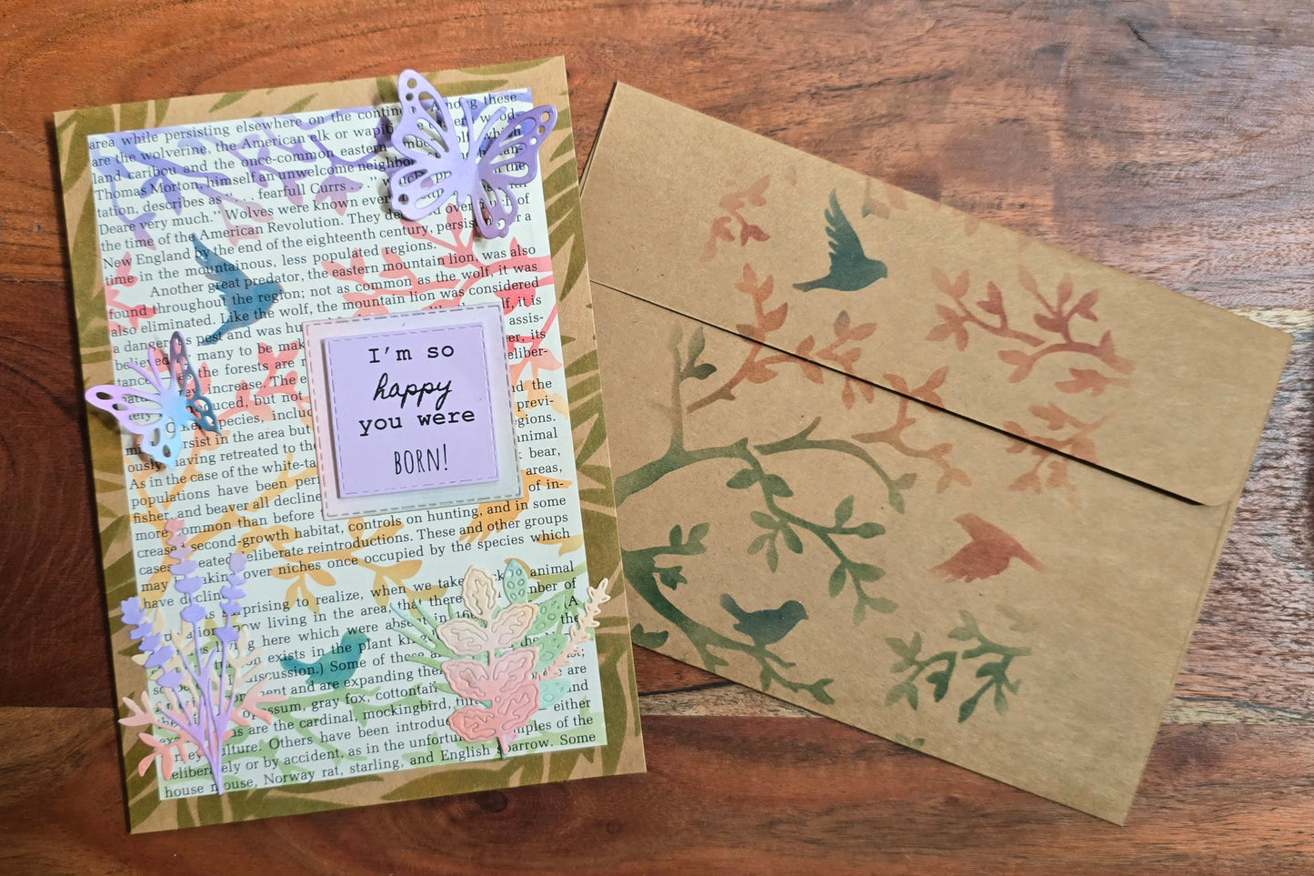 I'm so happy you were born! (Handmade Greeting Card)