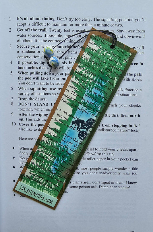 You are a bad@ass. (Handmade double-sided bookmark)
