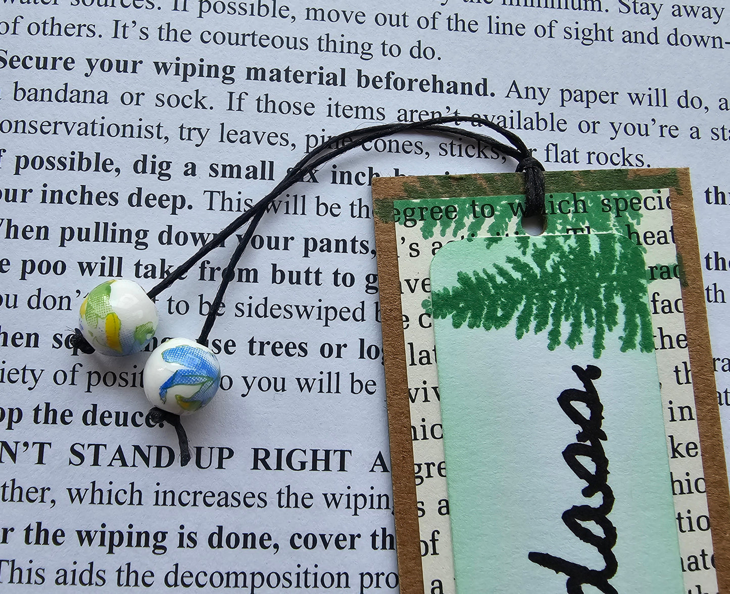 You are a bad@ass. (Handmade double-sided bookmark)