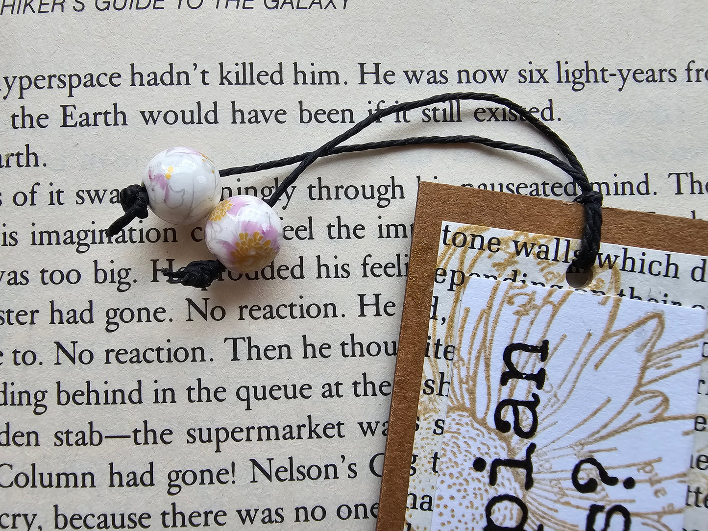 What kind of dystopian hellscape is this? (Handmade double-sided bookmark)