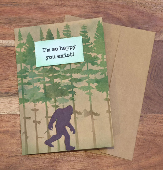 I'm so happy you exist! (Handmade Greeting Card)