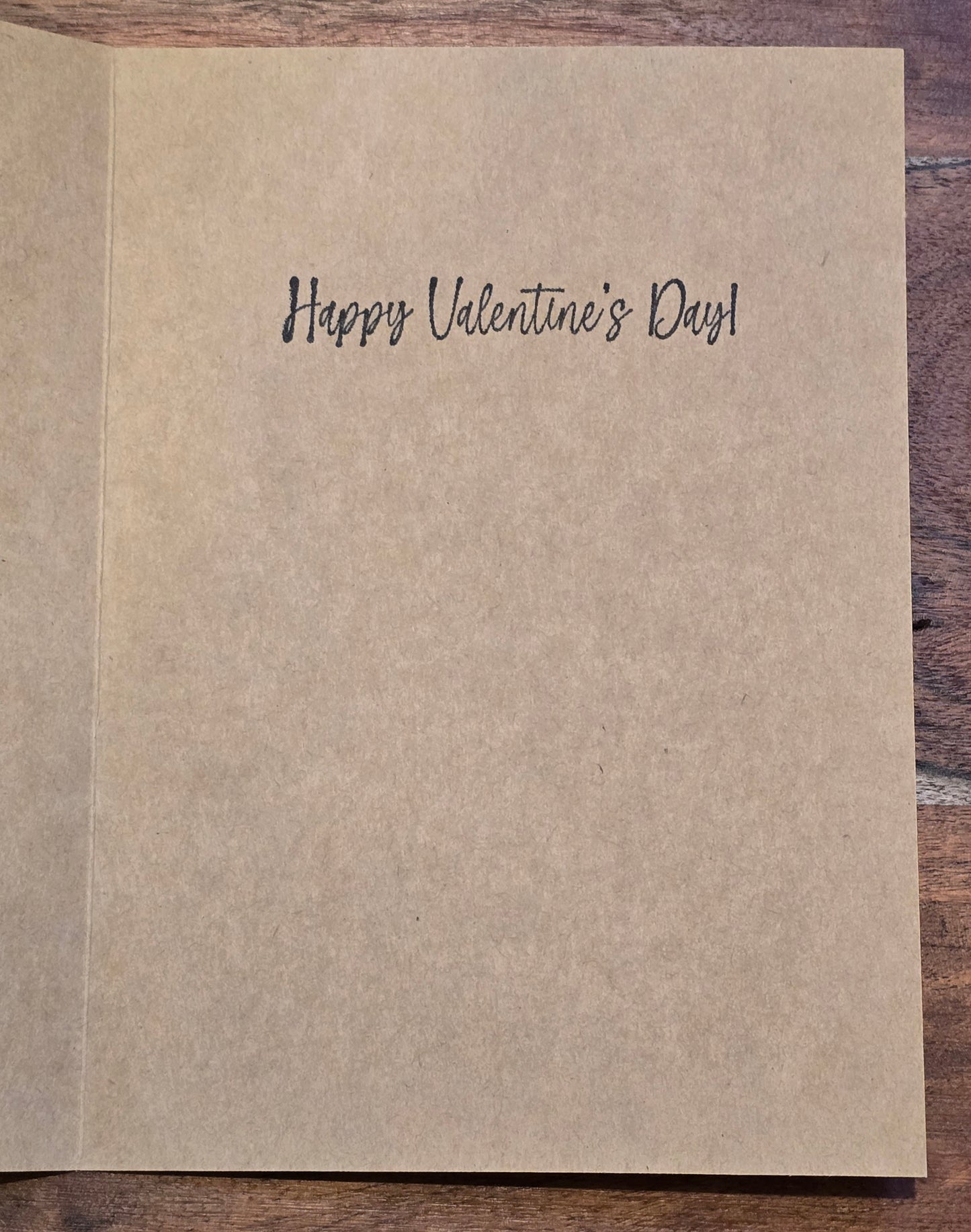 I suppose you'll do. Valentine's Day Card