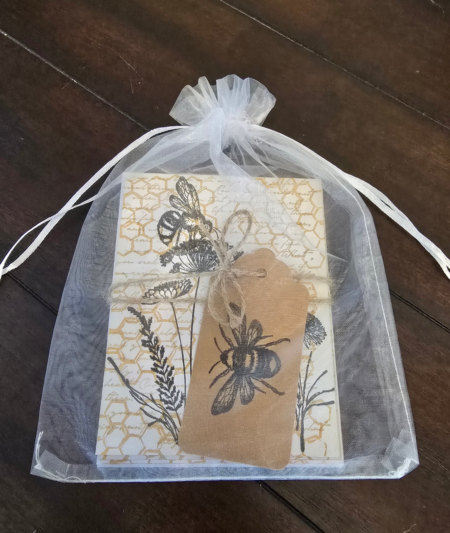 Beautiful Bees Blank Notecard - Set of 4 Unique Designs
