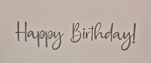 Rude that you're younger than me... but ok. Handmade Birthday Card