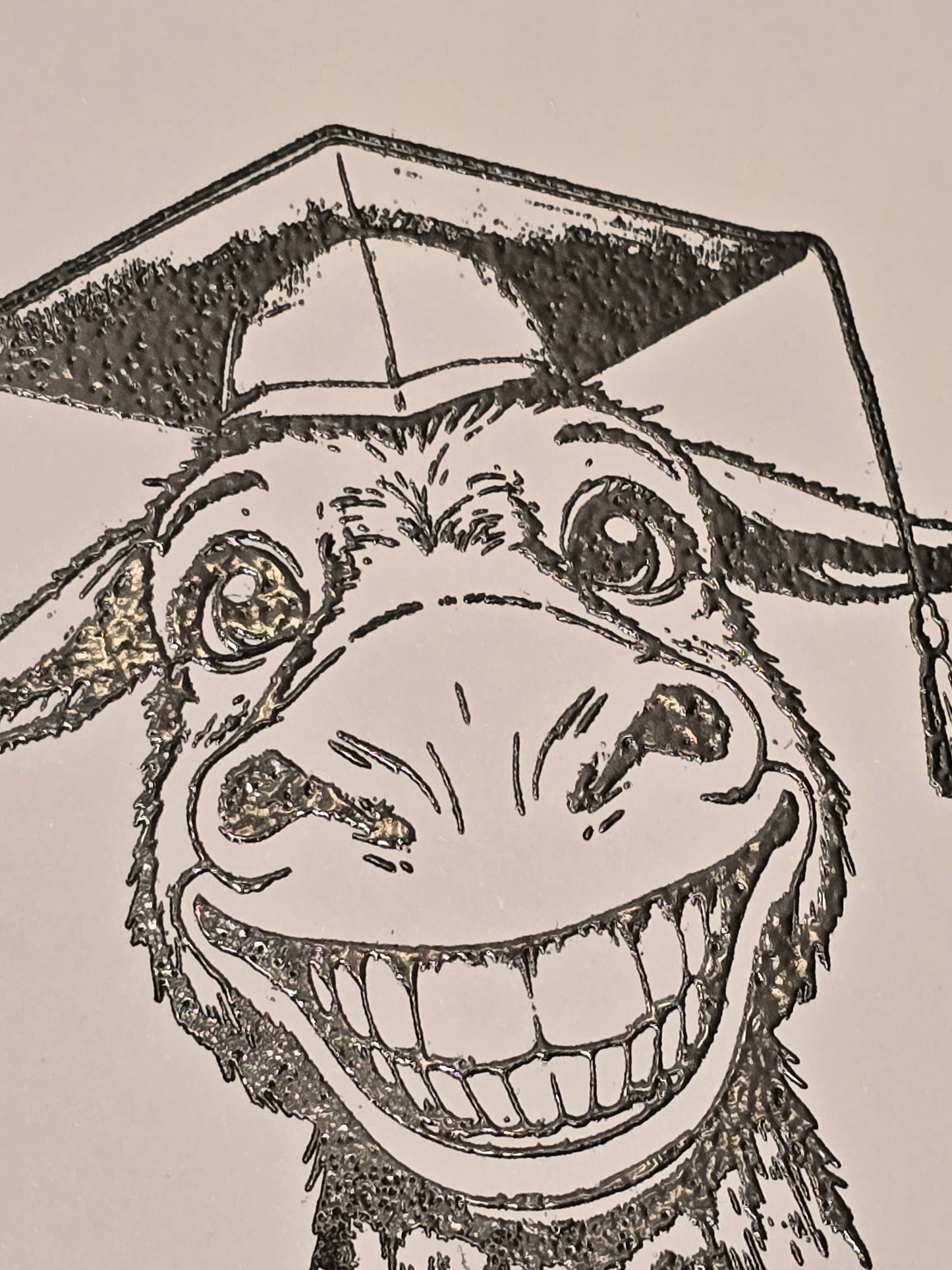 "HEE HAW You Did It" Handmade Graduation Card