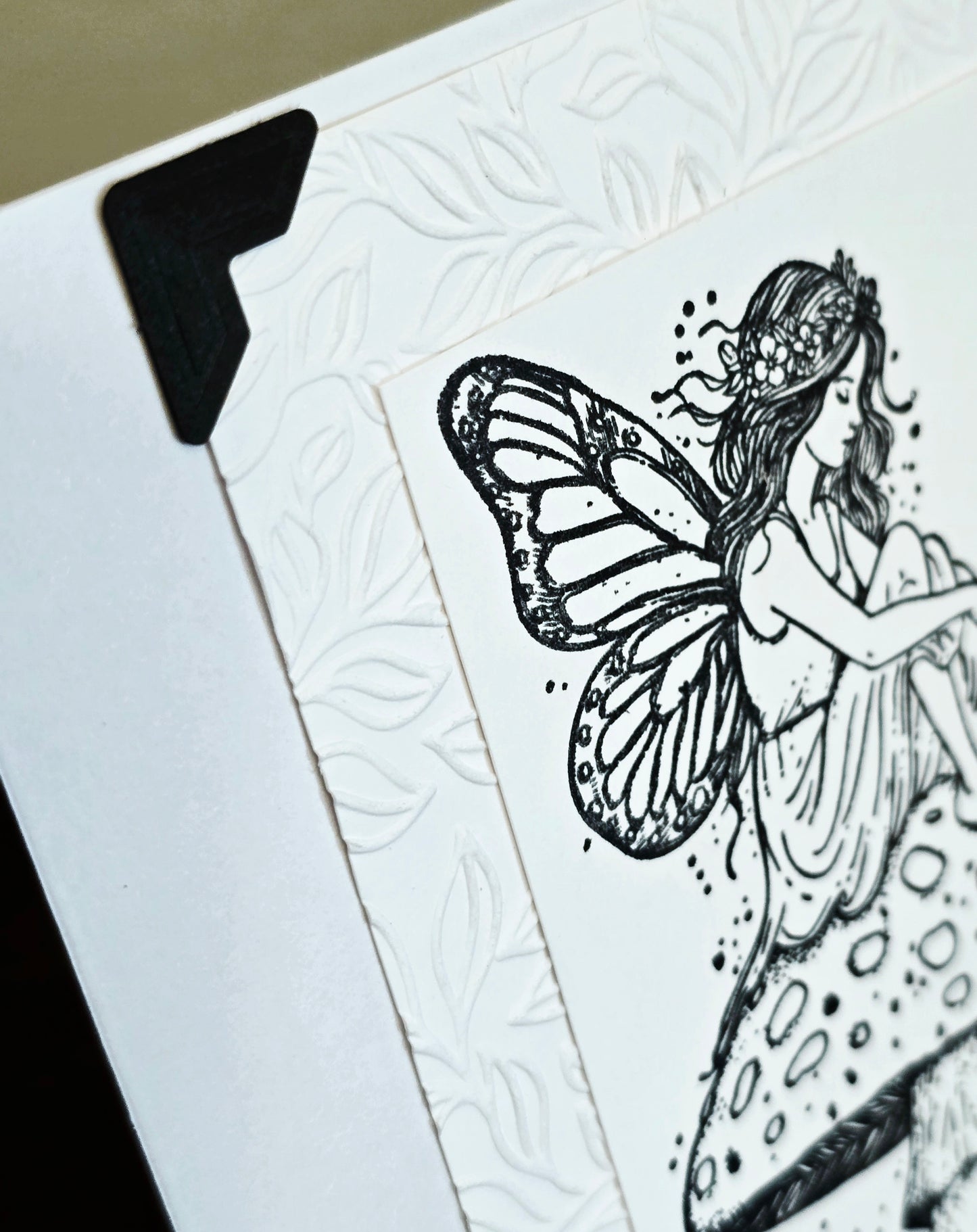 Let your heart be light and your wings be free (Handmade Greeting Card)