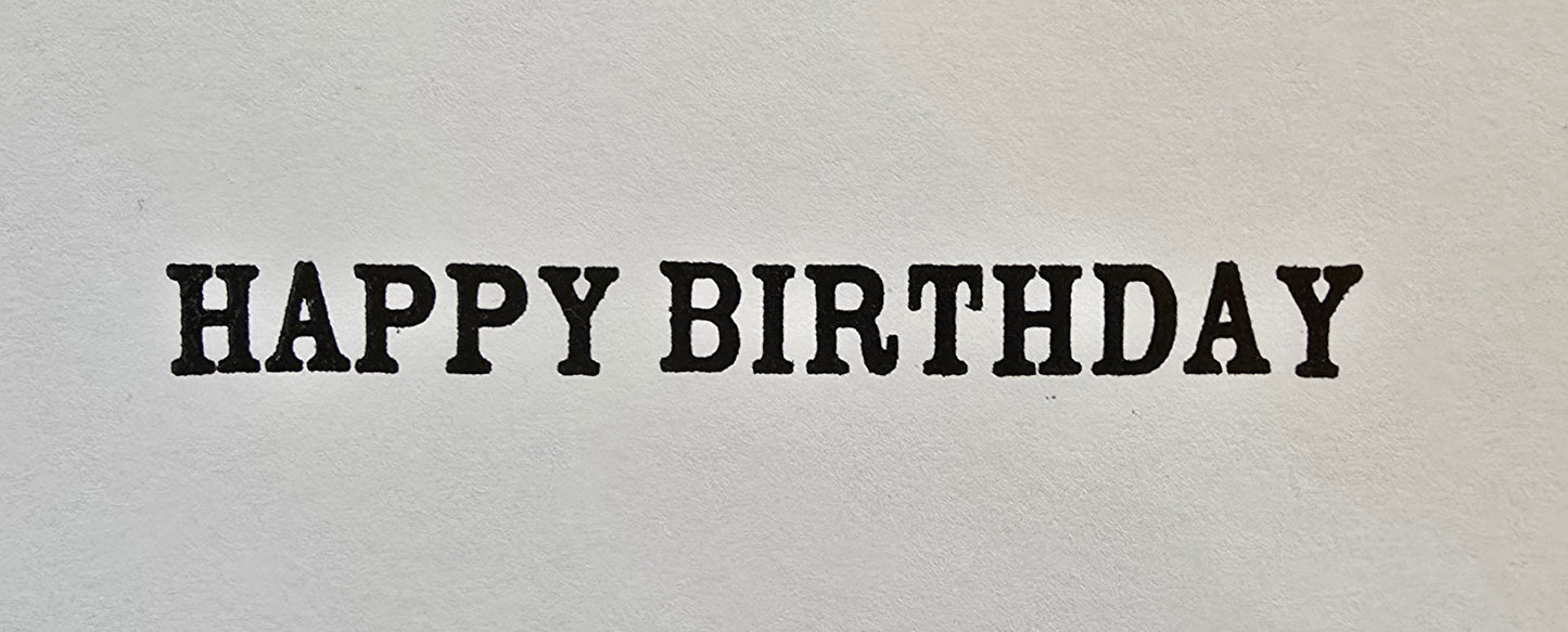 Here's to another year of pretending to like people! Handmade Birthday Card