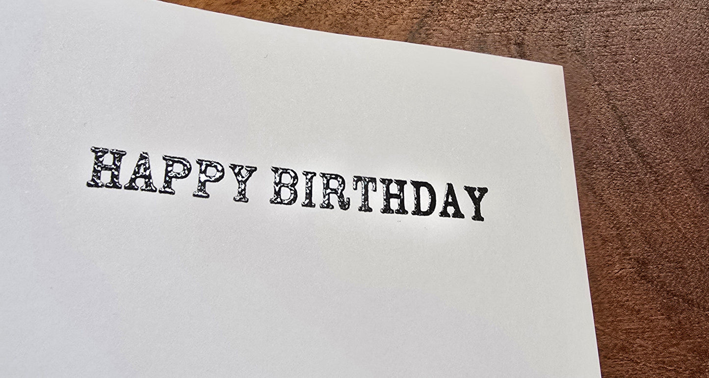 Here's to another year of pretending to like people! Handmade Birthday Card