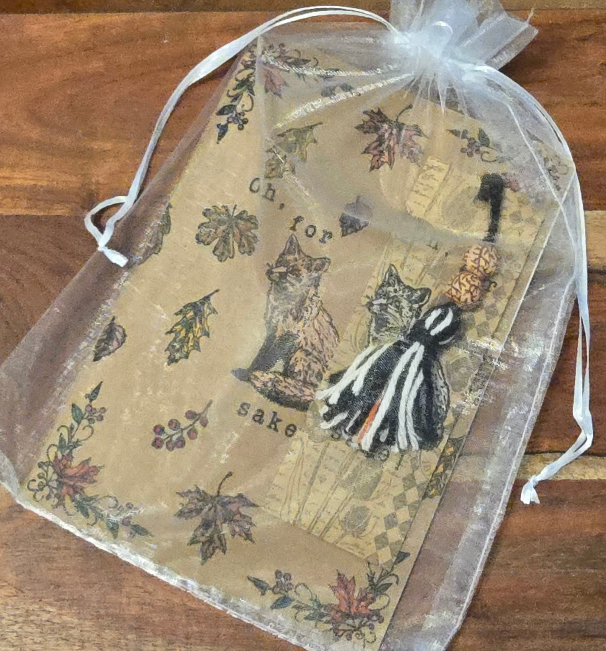 Oh, for fox sake! Coordinating Handmade Bookmark and Notebook Set