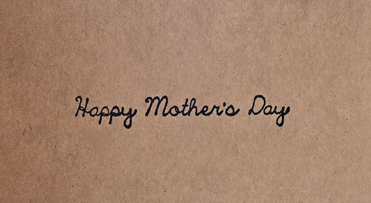 The best things in life begin in a mother's nest. Handmade Mother's Day Card