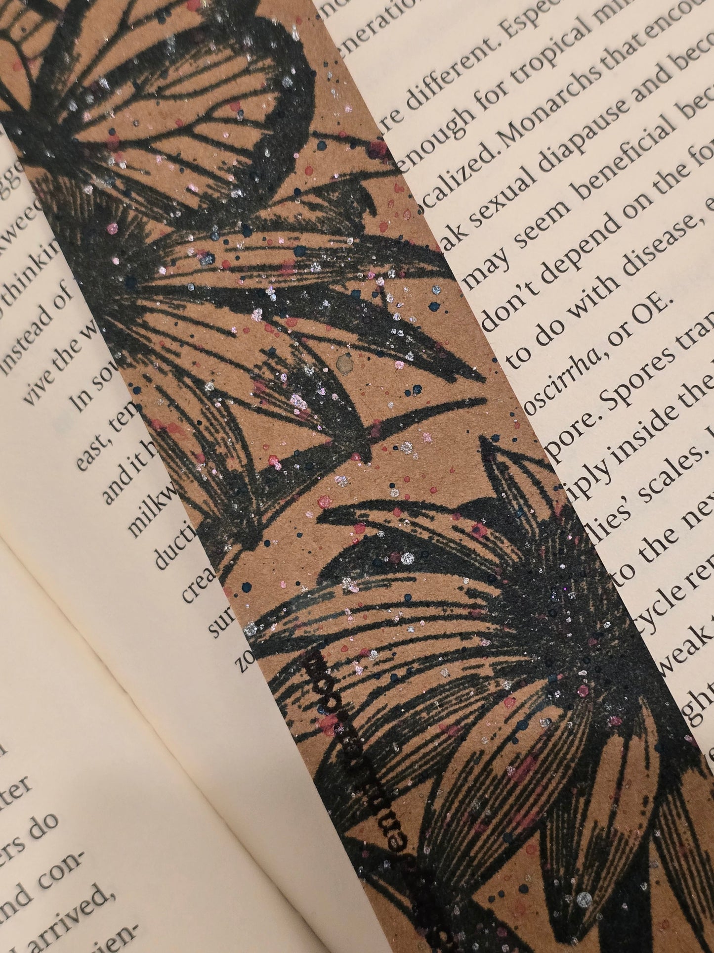 Coordinating Gift Set - "You are pretty fucking awesome. Keep that shit up." - Handmade Greeting Card, Zippered Canvas Pencil Pouch, and Bookmark (Flower & Butterfly theme)