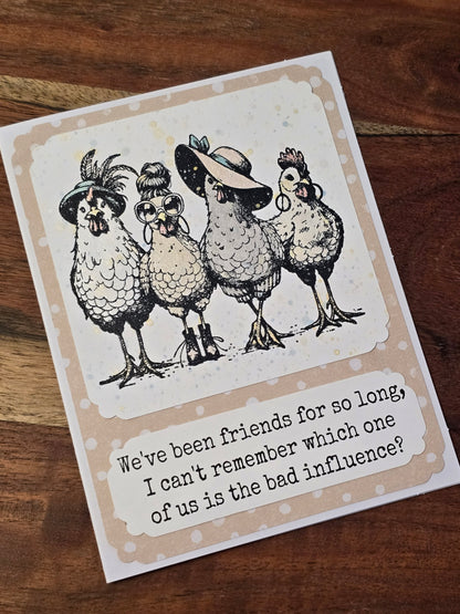 "We've been friends so long..." Handmade Greeting Card