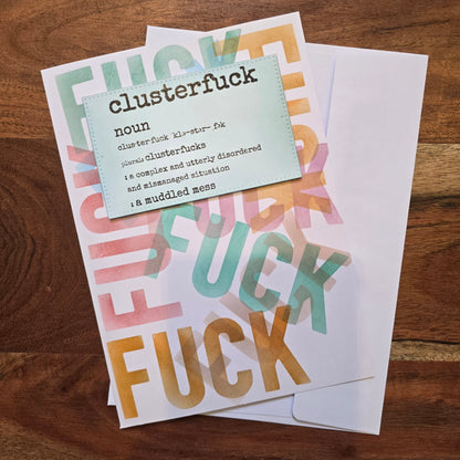 clusterf*ck (Handmade Greeting Card)