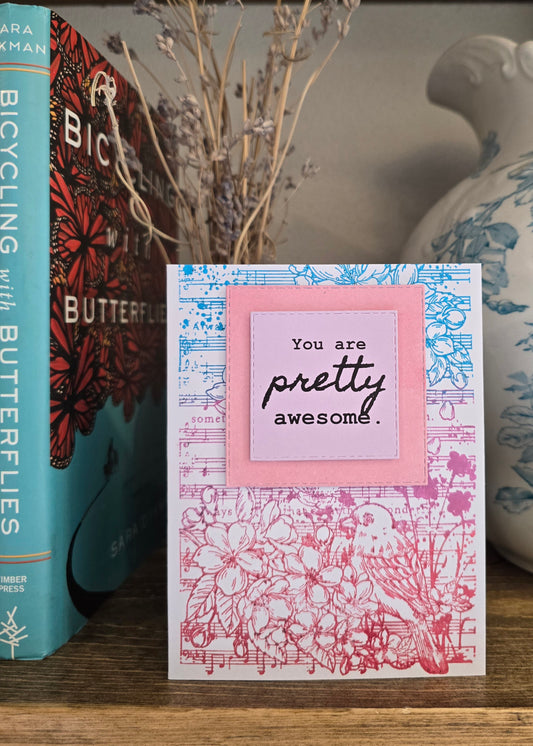 You are pretty awesome. (Handmade Greeting Card)