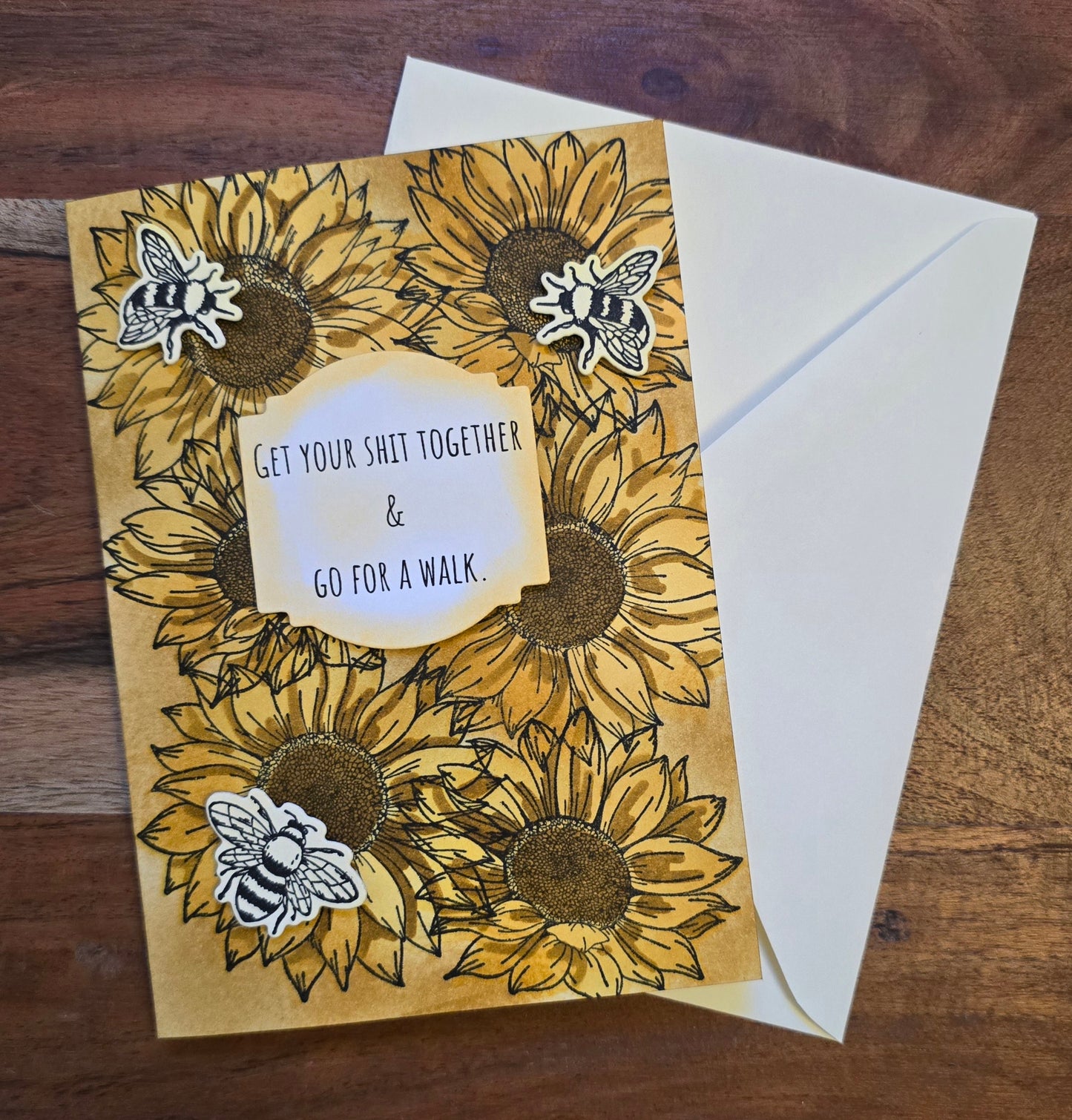 Get Your Sh*t Together & Go for a Walk (Handmade Greeting Card)