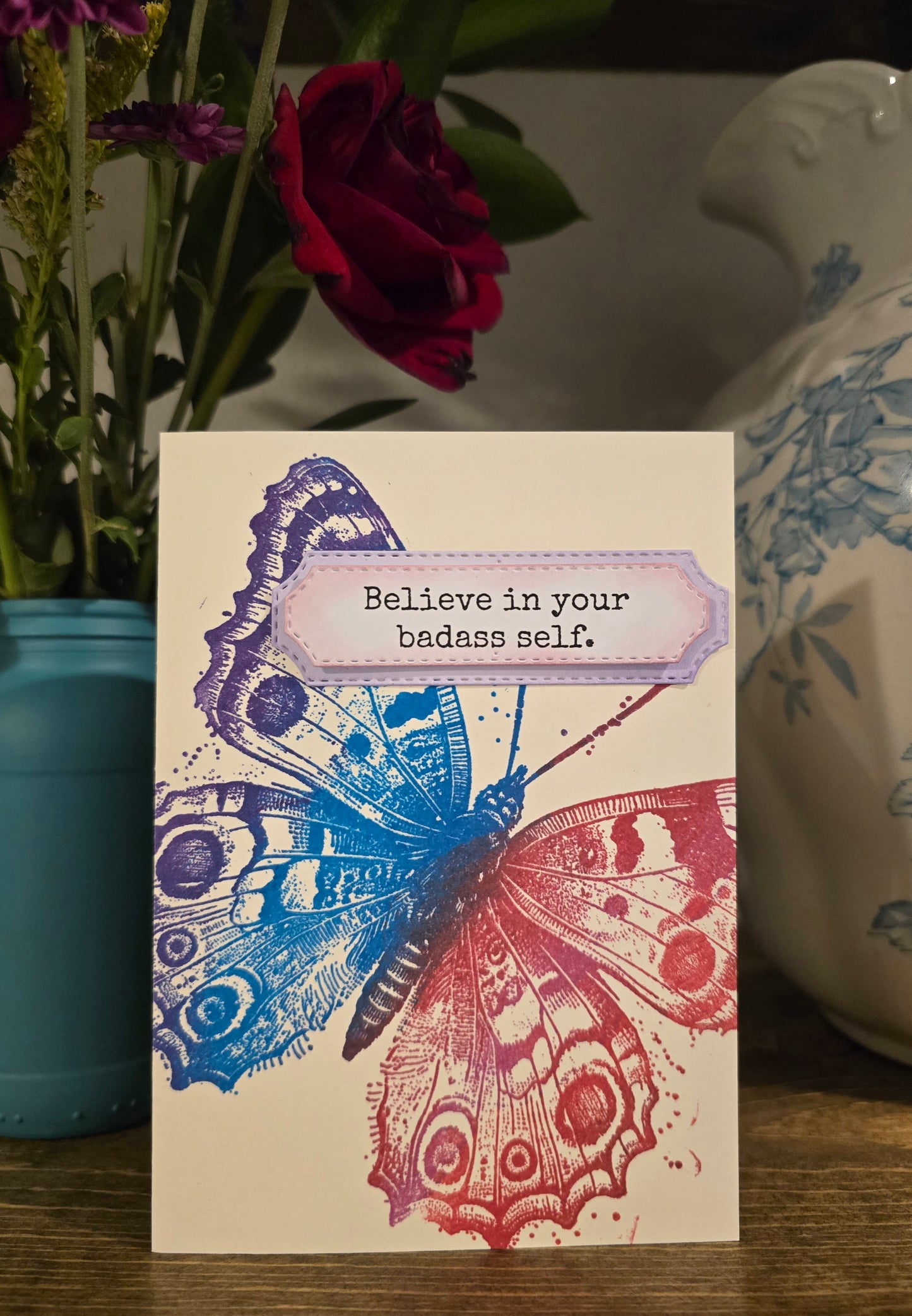 4 Assorted Sweary Motivational Cards