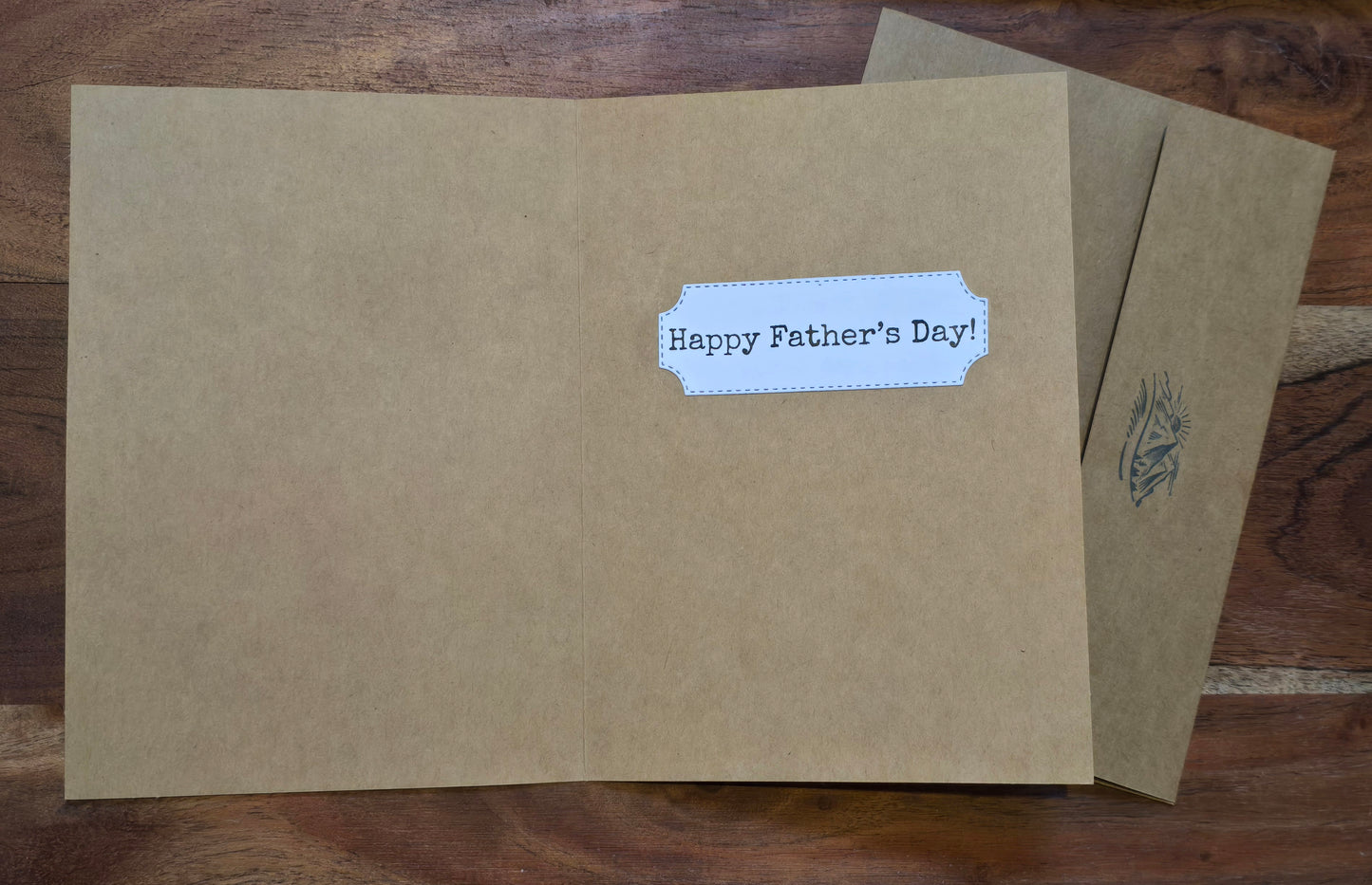 A perfect Father's Day card from your son, chosen by your daughter-in-law.