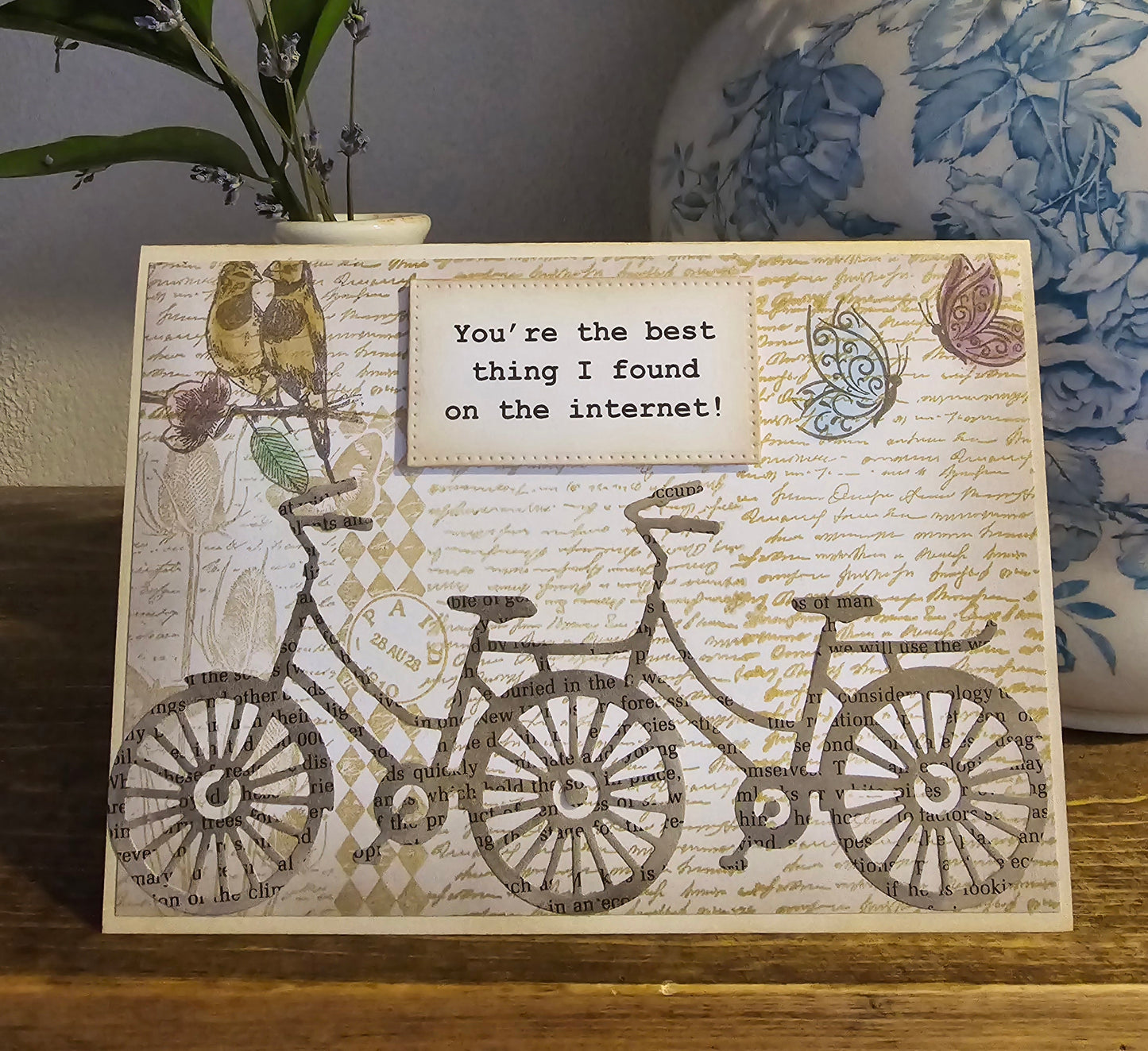 You're the best thing I found on the internet! (Handmade Anniversary Card)