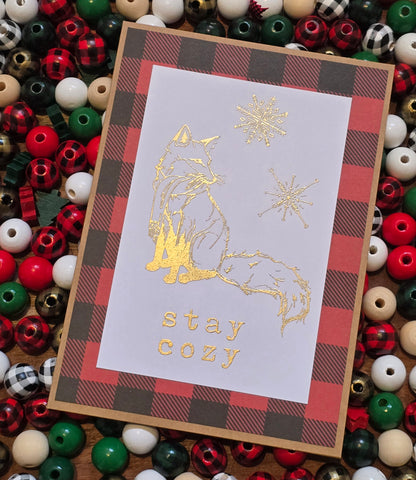 Cozy Plaids Holiday Card Collection (6 Unique Cards)