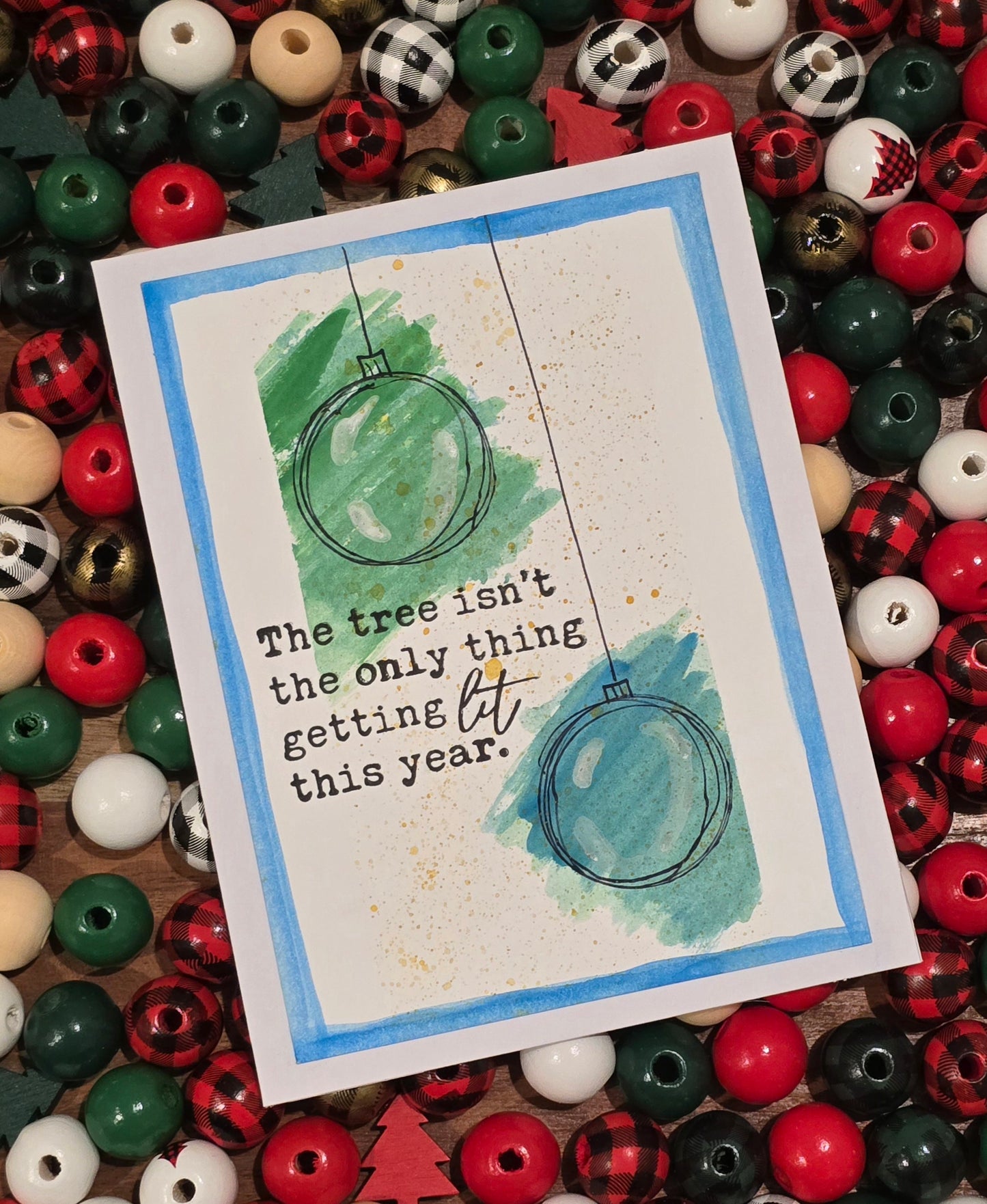 Holiday Sass Watercolor Card Collection (4 Unique Cards)