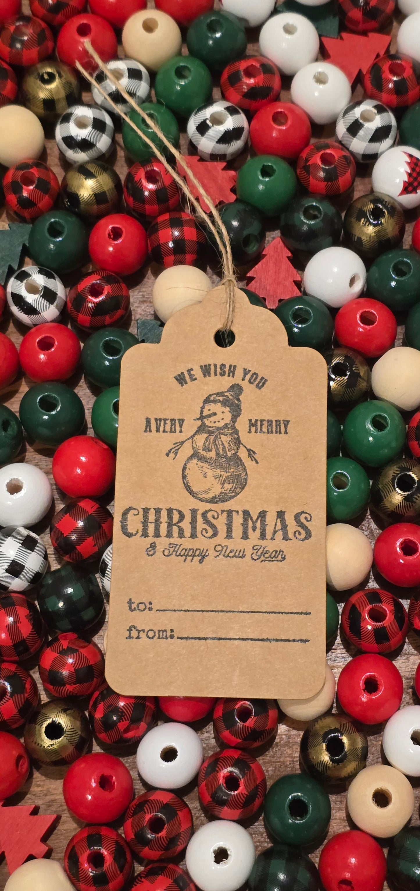 Holiday Gift Tags - Snowman & Christmas Trees (Set of 15)