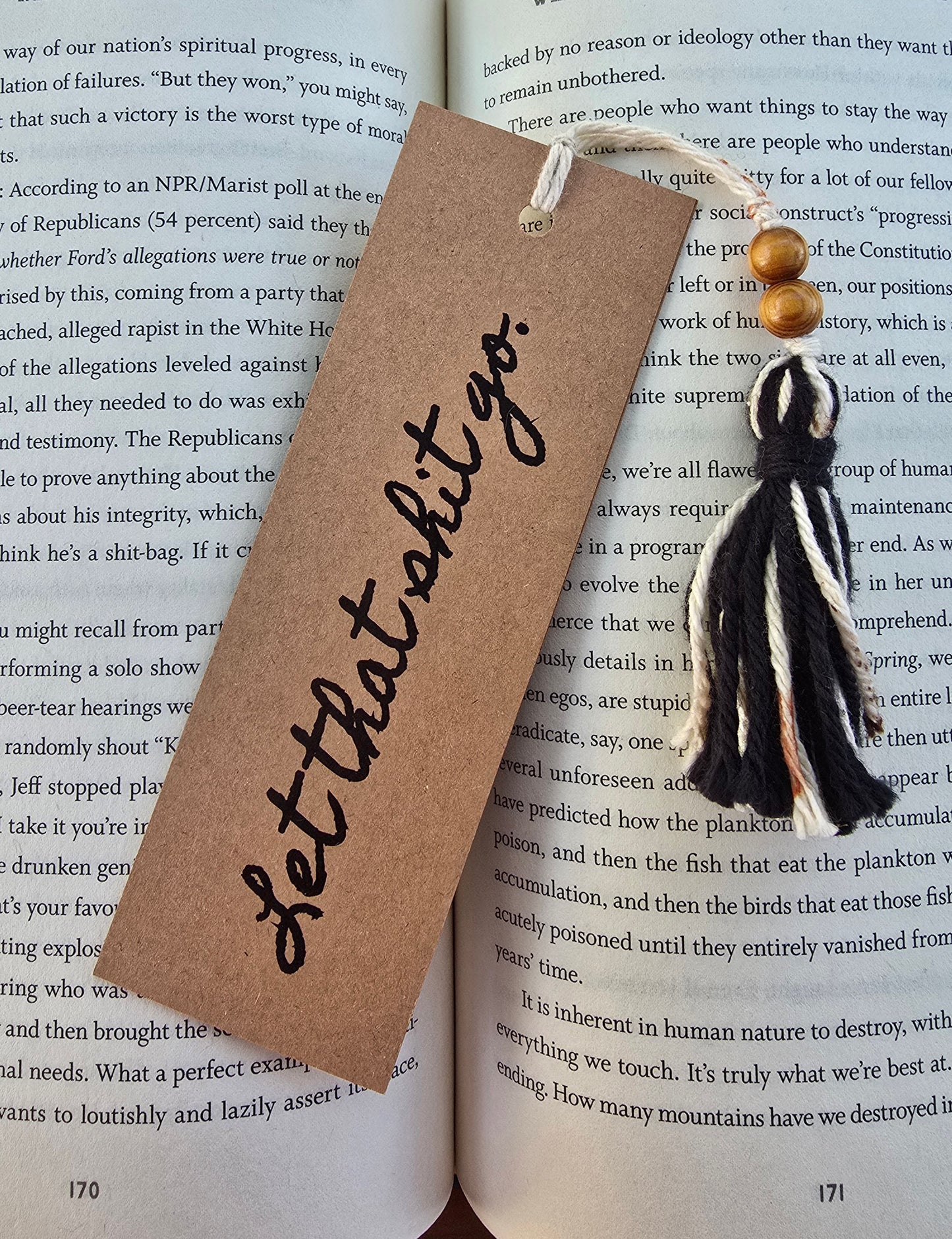 "Let that shit go." Bookmark