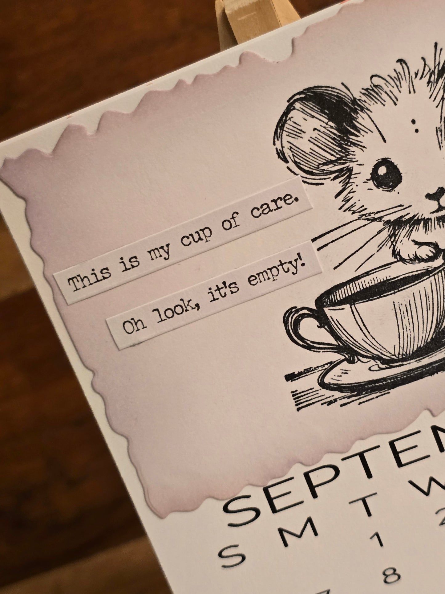 "Animals with Attitude" 2026 Desktop Calendar (Small) - Easel sold separately