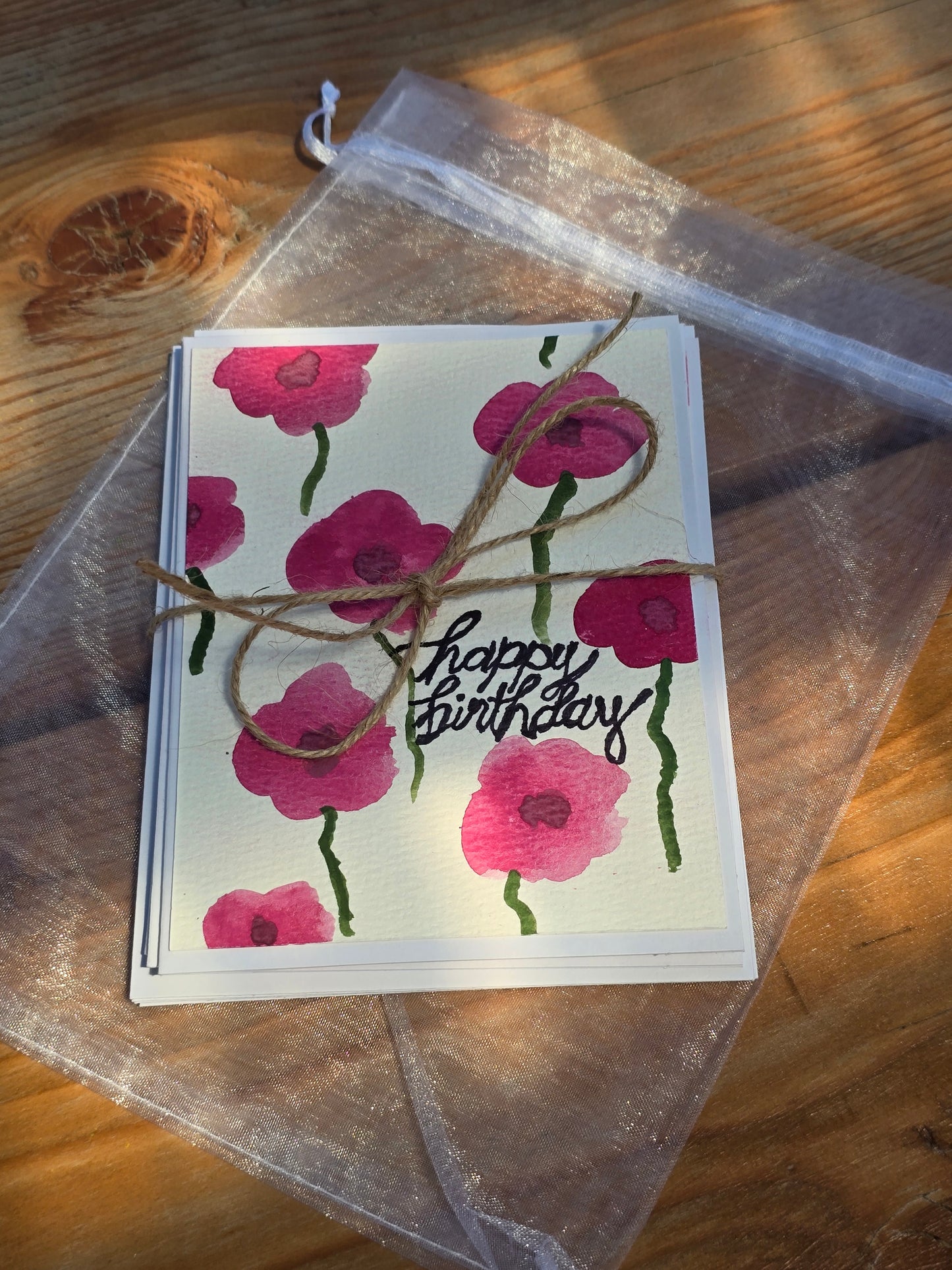 Watercolor Flowers - Assorted Notecards (Set of 4)