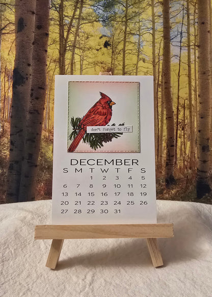 2026 Motivational Desk Calendar (Small) - Easel sold separately