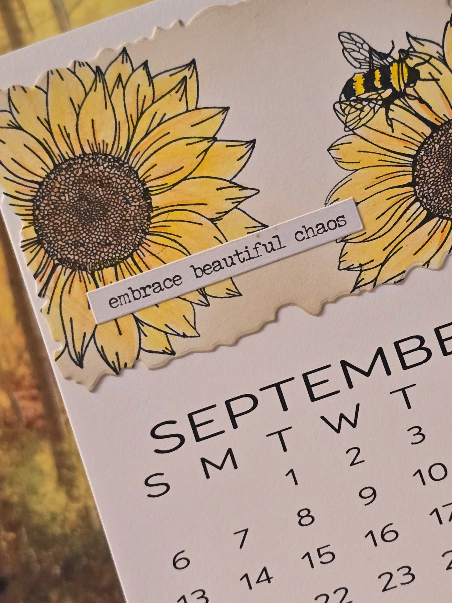 2026 Motivational Desk Calendar (Small) - Easel sold separately