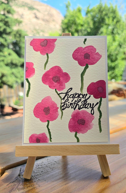 Watercolor Flowers - Assorted Notecards (Set of 4)