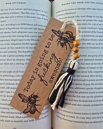 "Today is going to be fucking awesome!" Bookmark