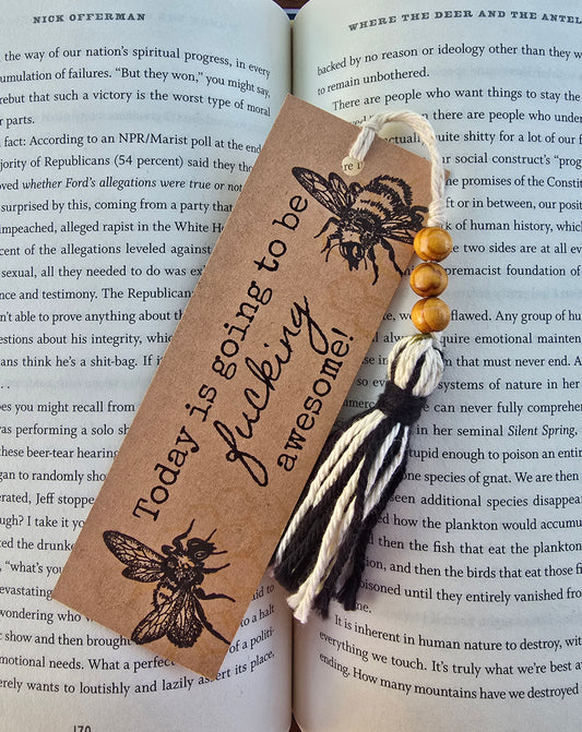 "Today is going to be fucking awesome!" Bookmark