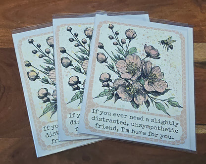 A2 4.25x5.5 Handmade Greeting Card @ Queen Bee Giftery