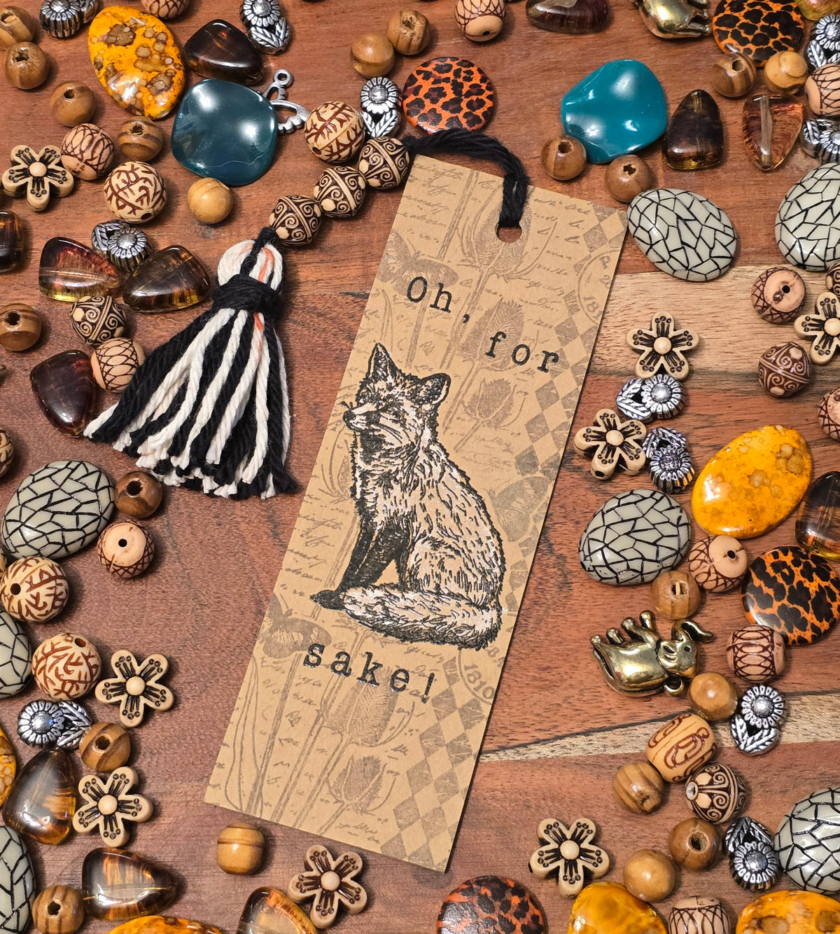 Oh, for fox sake! Handmade Bookmark