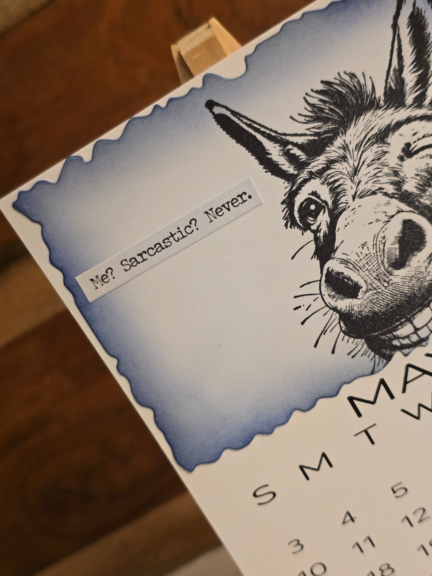 "Animals with Attitude" 2026 Desktop Calendar (Small) - Easel sold separately