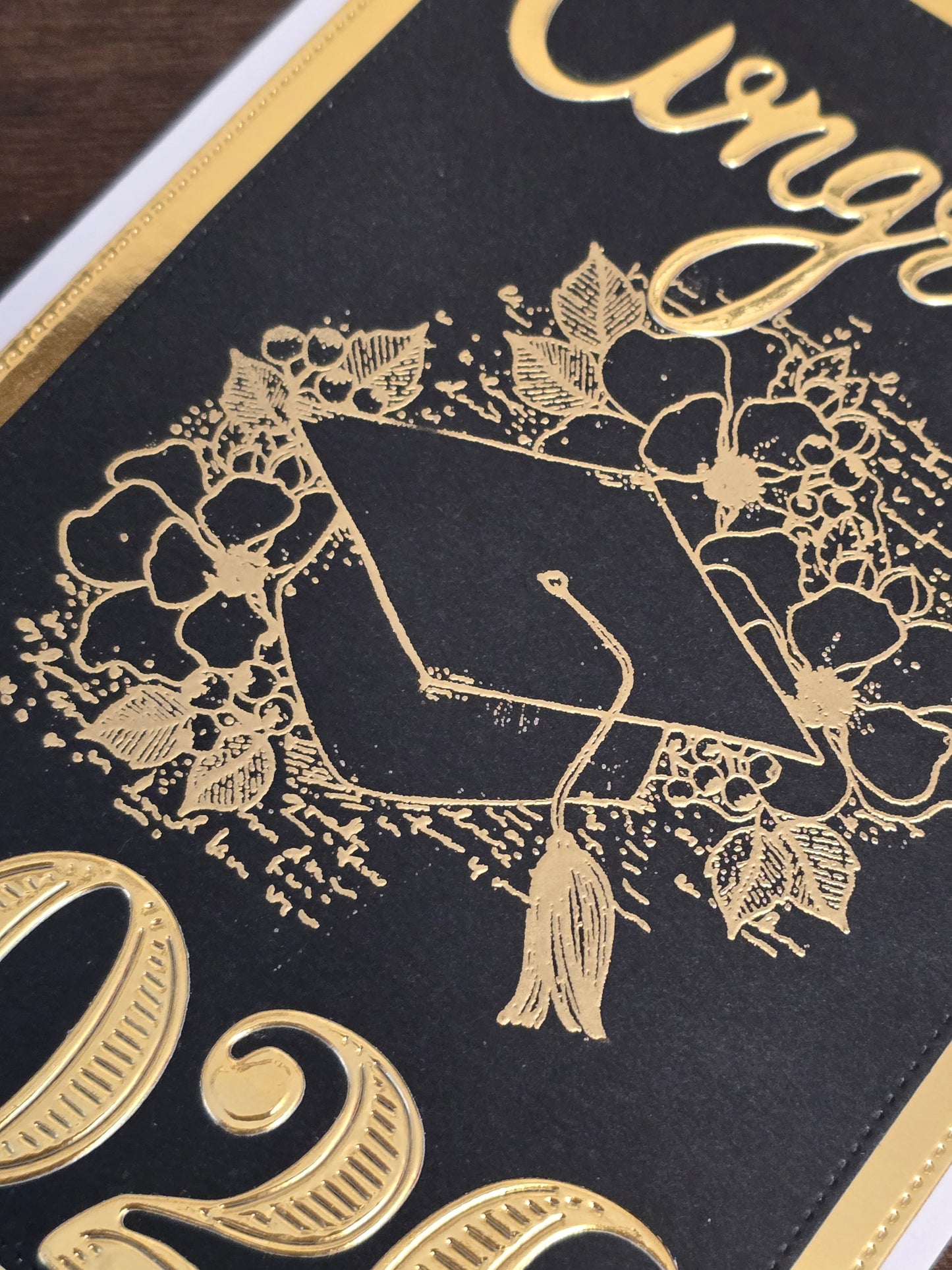 "Congrats" 2026 Handmade Graduation Card