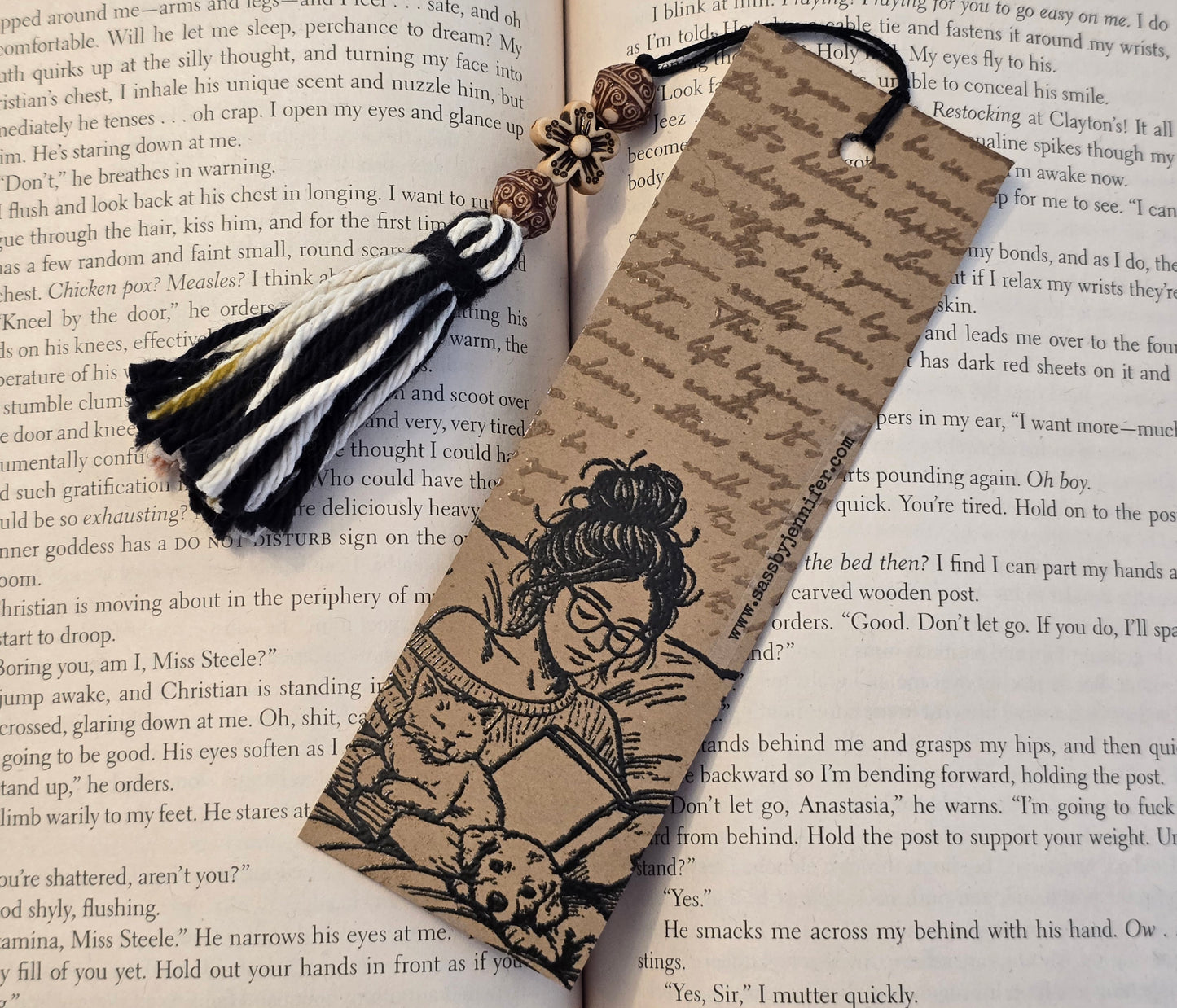 "Damn you book...I had shit to do today." Bookmark