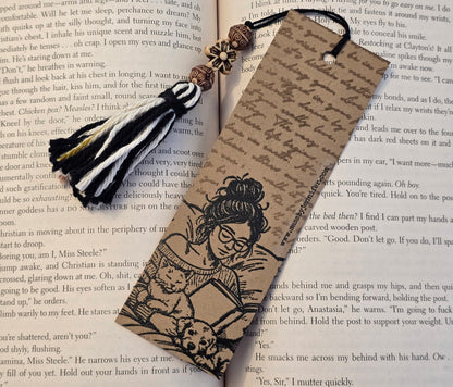 "Damn you book...I had shit to do today." Bookmark