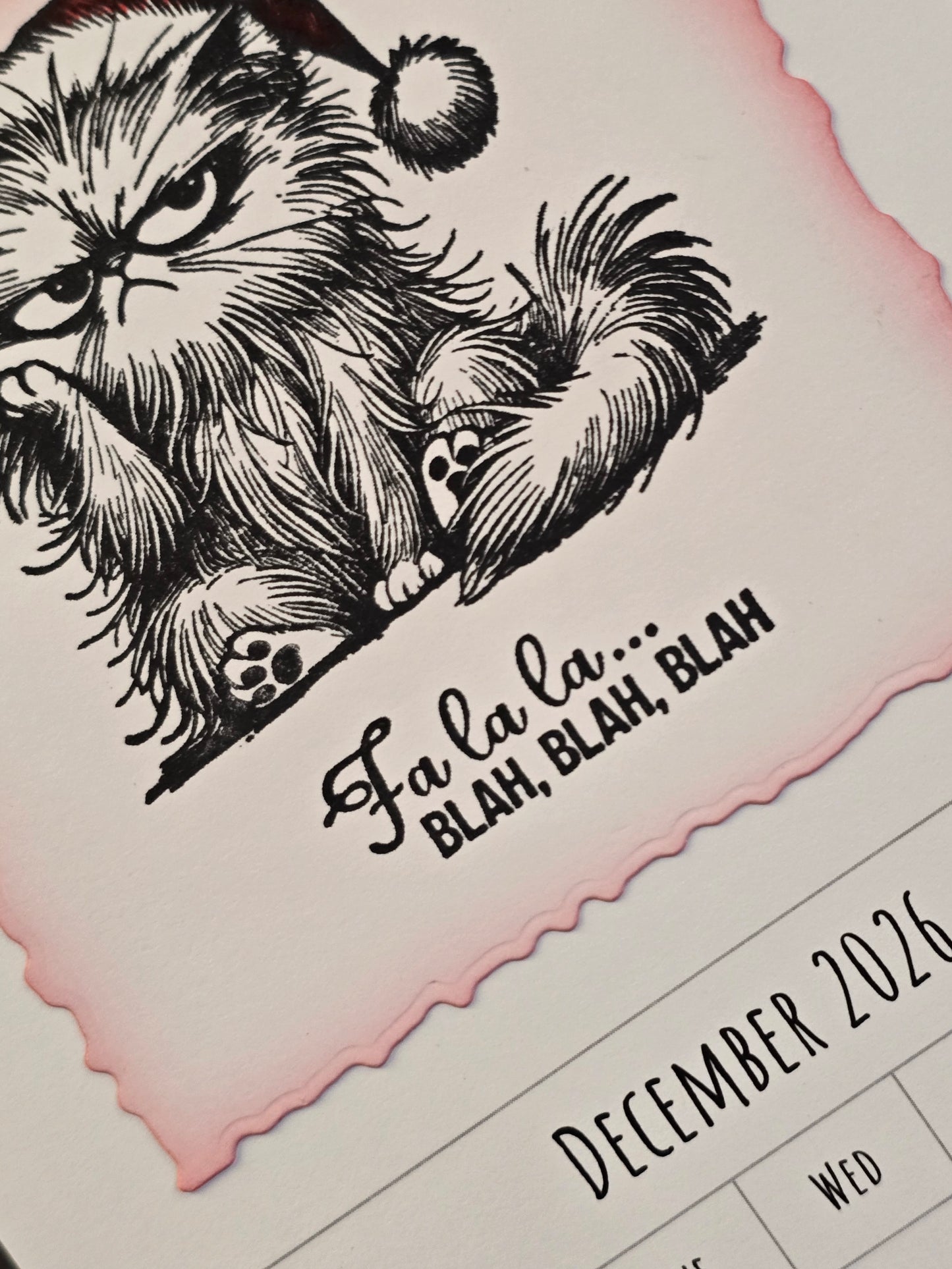 "Pissy Kitty" 2026 Hanging Calendar (Magnetic Hanger Hook Included)