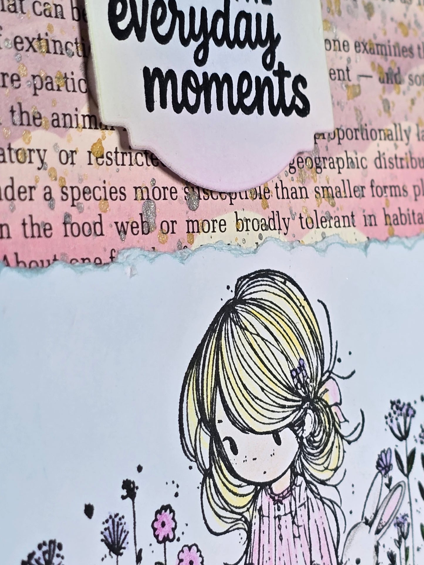 "Magic is in the everyday moments." Handmade Greeting Card