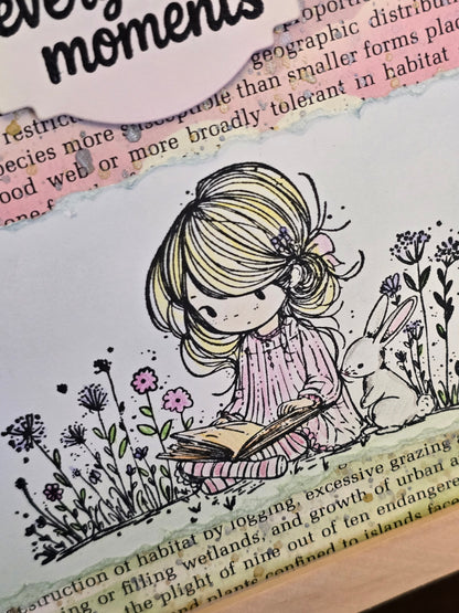 "Magic is in the everyday moments." Handmade Greeting Card