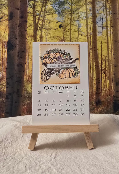 2026 Motivational Desk Calendar (Small) - Easel sold separately