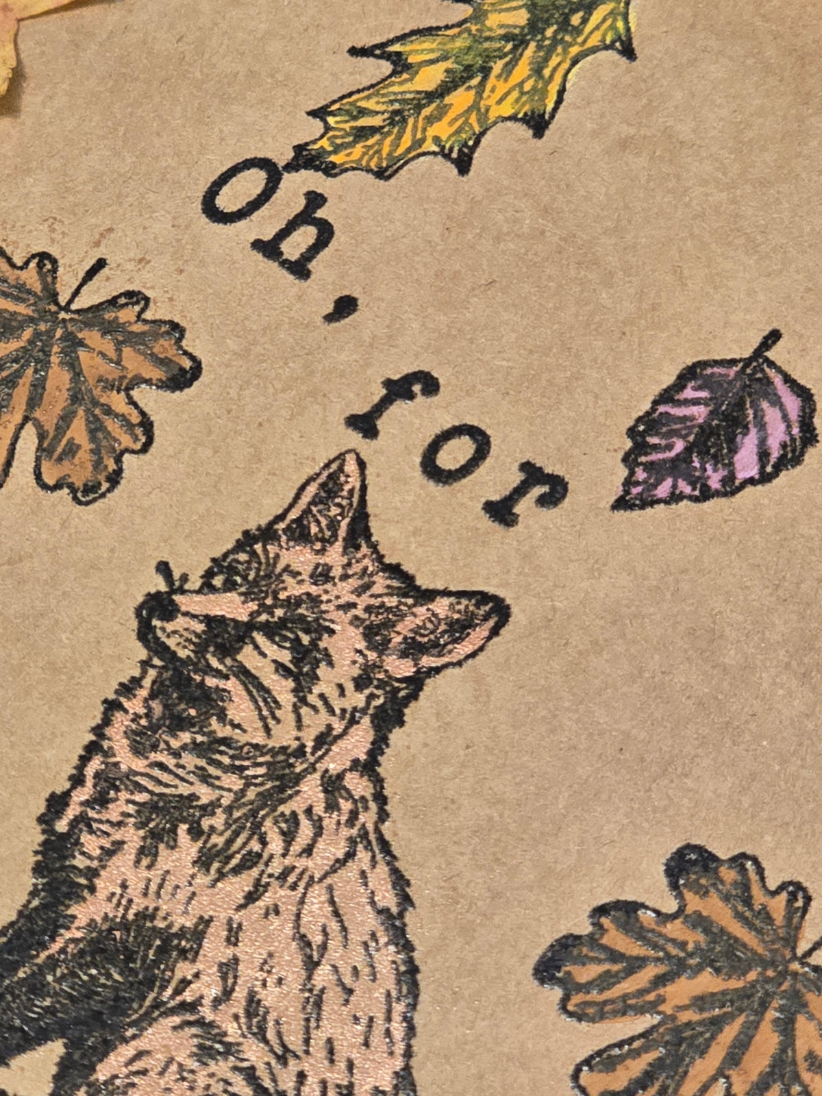 Oh, for fox sake! Coordinating Handmade Bookmark and Notebook Set
