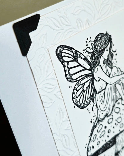 Let your heart be light and your wings be free (Handmade Greeting Card)