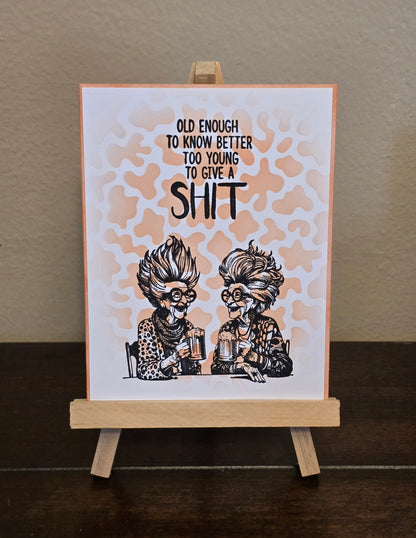 Sassy Girl Notecard Set (5 unique designs, blank Inside)