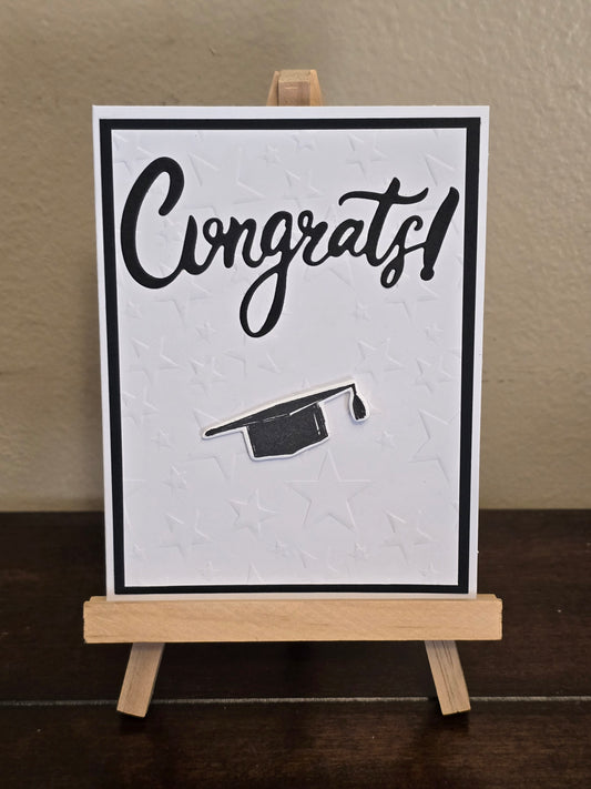 "Congrats" Handmade Graduation Card